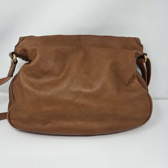 MARC BY MARC JACOBS Cognac Tan Cross Body Bag Leather Boho Slouchy Purse - Picture 14 of 14
